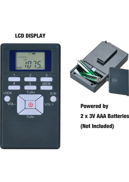 Ganbao No.2 Mini Radyo ,stereo Fm Radyo Alıcısı Taşınabilir LCD Ekran Dijital Çift Parça Radyo 3.5mm Jack , Radyo modelleri