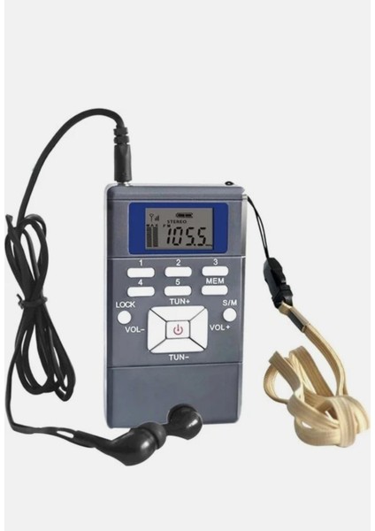 Ganbao No.2 Mini Radyo ,stereo Fm Radyo Alıcısı Taşınabilir LCD Ekran Dijital Çift Parça Radyo 3.5mm Jack , Radyo fırsatları