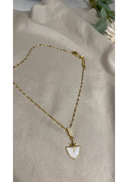 Kutup Yıldızı Çelik Altın Kaplama Gold Kolye Mine Detaylı fiyatları