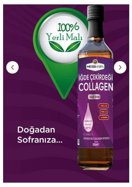 Iğde Çekirdeği Kolajen Sirkesi C Vitamini Hidrolize Kolajen Peptit Sirke 500ML modelleri