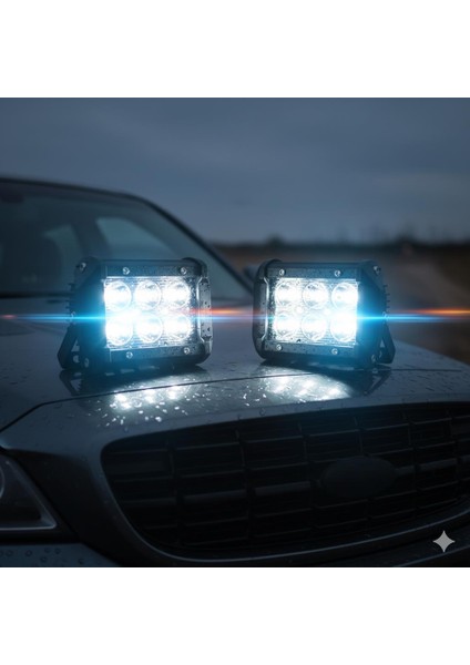 Dual Color 6 Ledli 18W Sis Lambası Seti fiyatları