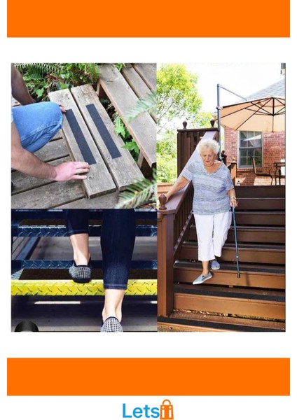 Kaydırmaz Güvenlik Bantı 25 mm x 10 mt Ahşap Metal Seramik Iç Dış Mekan modelleri