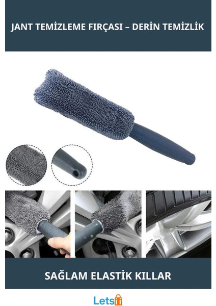 Mikrofiber Dayanıklı Jant Temizleme Fırçası