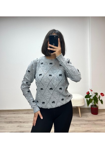 Mini Fiyonk Detaylı Triko Kazak modelleri