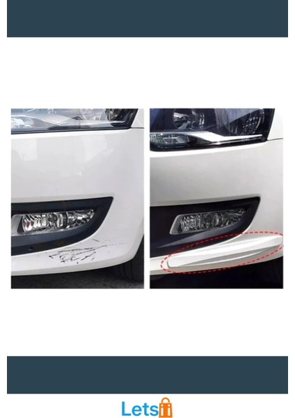 Karbon Desenli Beyaz Araba Tampon Koruyucu fırsatları