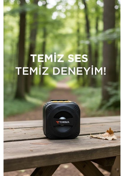 Torıma D79 Siyah Outdoor Kablosuz Wireless 4W LED Işıklı Taşınabilir Hoparlör modelleri