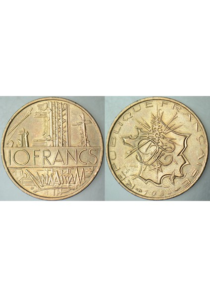 Fransa 10 Frank 1984 Çilaltı.