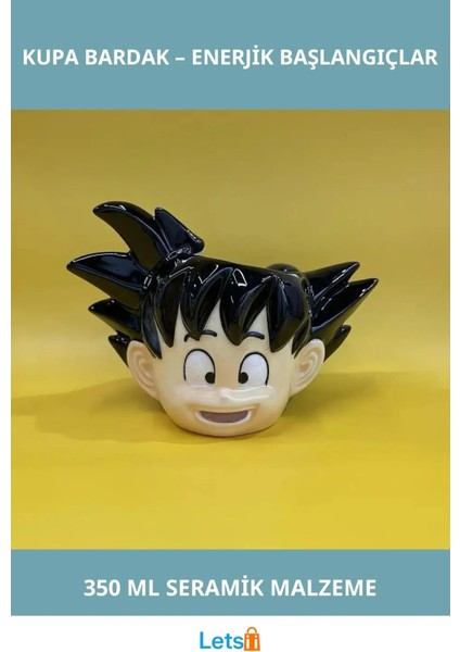 Anime Wukong Enerjik Tasarım Kupa Bardak Seramik