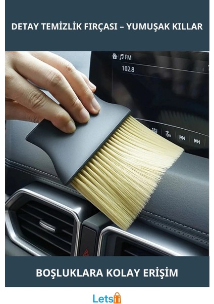 Yumuşak Uçlu Araba Detay Temizlik Fırçası