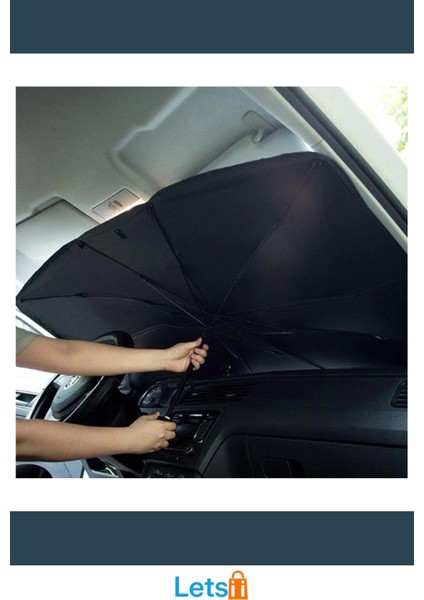 Katlanabilir Güneş Koruyucu Araba Ön Cam Şemsiyesi 140X75 cm modelleri