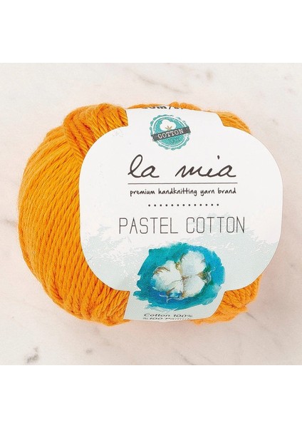 La Mia Pastel Cotton Turuncu El Örgü İpi - L179 - 33949