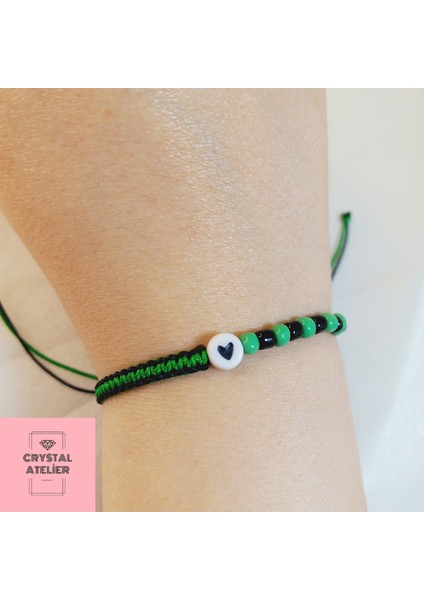 Kocaelispor Kalpli Boncuk Makrome Taraftar Bileklik - Yeşil Siyah Örgü Unisex El Yapımı Kombin Takı - Kocaelispor Bileklik - Makrome Bileklik - Taraftar Bileklik - Yeşil Siyah Bileklik fiyatları