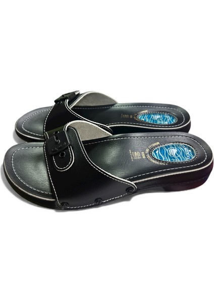 Tam Ortopedik Topuk Dikenine Özel Rahat Siyah Terlik modelleri