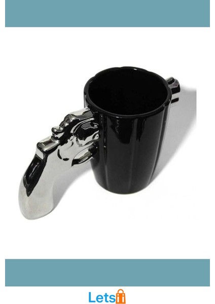 Metalik Silah Tasarımlı Gümüş Kupa Bardak fırsatları