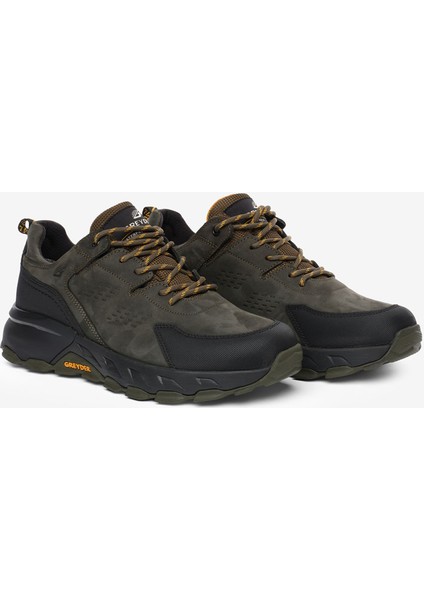 Erkek Haki Siyah Hakiki Deri Su Geçirmez Outdoor Ayakkabı 5K1GA16343 modelleri