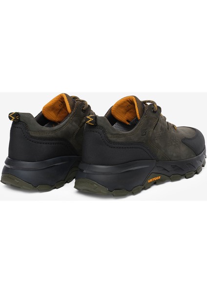 Erkek Haki Siyah Hakiki Deri Su Geçirmez Outdoor Ayakkabı 5K1GA16343 fırsatları