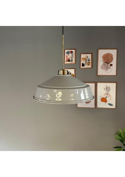 Carmelo Gri Renk Asaletli Tekli Avize Ince Eskitme Başlık Sarkıt Lamba Salon Aydınlatma fırsatları