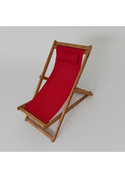 Ahşap Dinlenme Koltuğu, Katlanır Şezlong Kırmızı Minderli Tv Koltuğu ve Sandalyesi modelleri