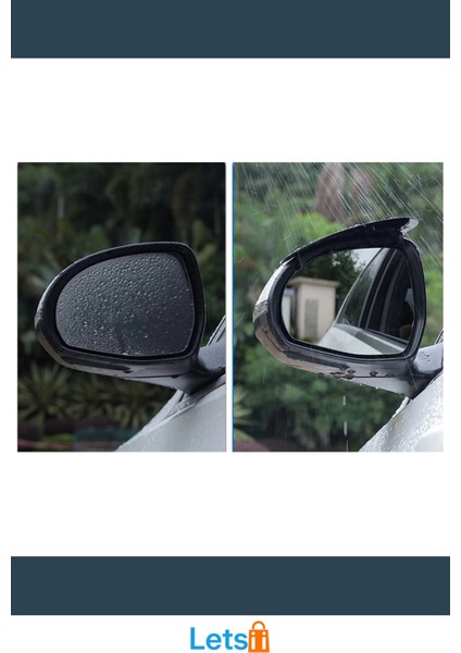 Karbon Desenli Su Geçirmez Araba Ayna Yağmur Koruyucu Siper fırsatları