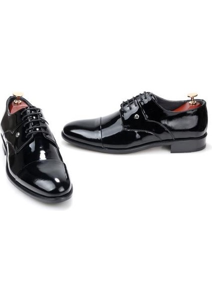 040 Erkek Klasik Rugan Bağcıklı Deri Ayakkabı modelleri