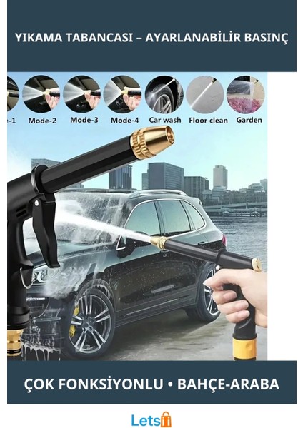 Ayarlanabilir Basınçlı Çok Fonksiyonlu Yıkama Tabancası