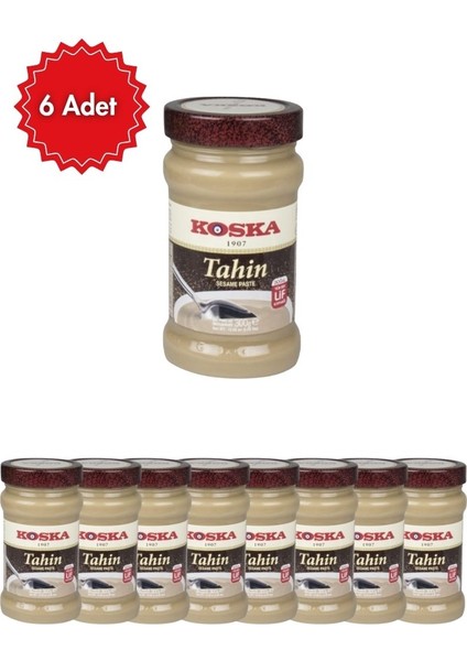 Tahin 300 gr x 6 Adet (Tazeliği Koruyan Pratik 6'lı Paket)
