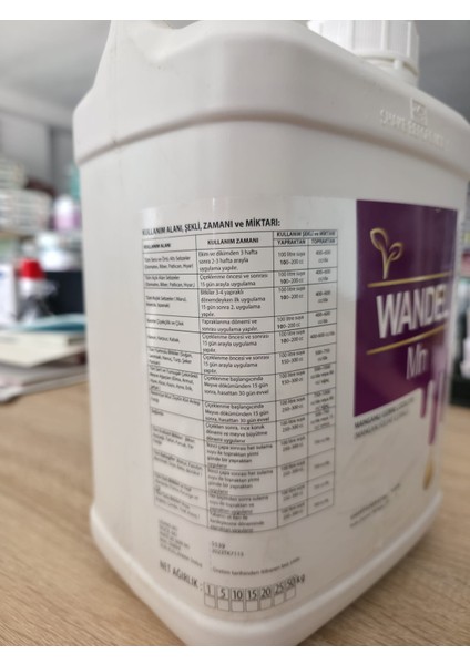 Wandel Mn 5 Lt Sıvı Manganlı Gübre Çözeltisi fiyatları