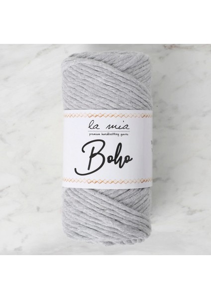 La Mia Boho Açık Gri Büküm Makrome İpi - L044 - 34210