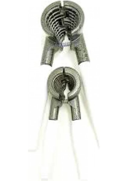 2 Parça Set Metal Fındık - Ceviz Kıracak Beyaz Saplı (K95)