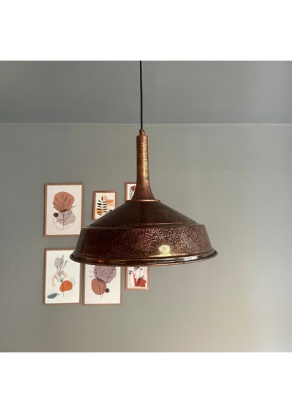 Patina Renk Asaletli Tekli Avize Patina Başlık Retro Sarkıt Lamba Restoran Salon Aydınlatma fiyatları