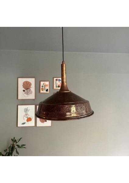 Patina Renk Asaletli Tekli Avize Patina Başlık Retro Sarkıt Lamba Restoran Salon Aydınlatma indirimleri