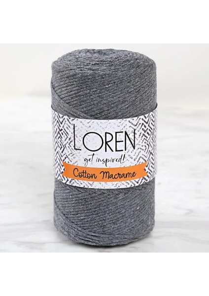 Loren Cotton Macrame Gri - R081 - 34358