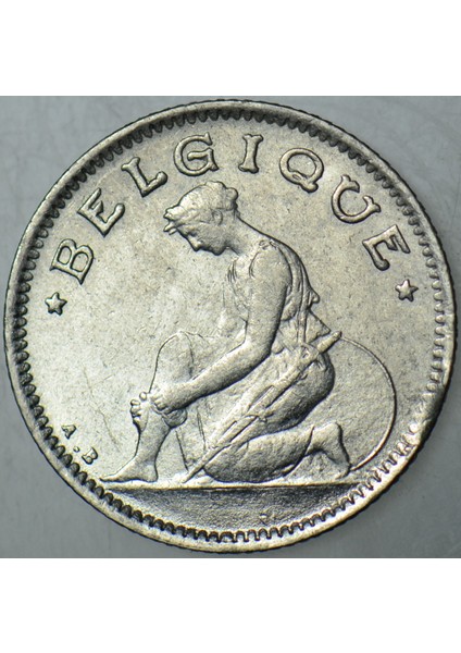Belçika 50 Centimes 1923 Belgıque. Çil(-) modelleri