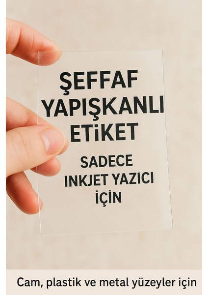Inkjet Baskıya Uygun Kendinden Yapışkanlı Etiket modelleri