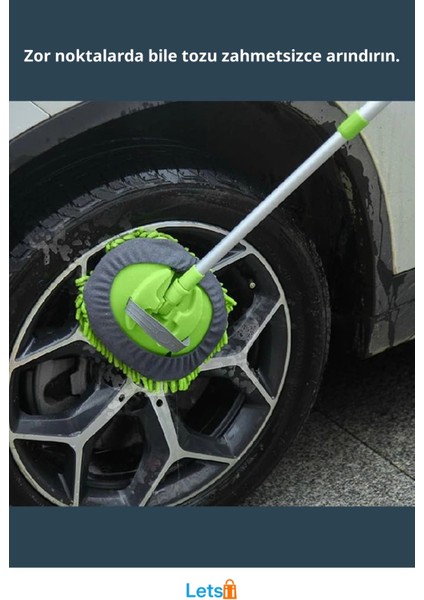 Uzun Saplı Teleskopik Mikrofiber Araba Yıkama Fırçası fiyatları