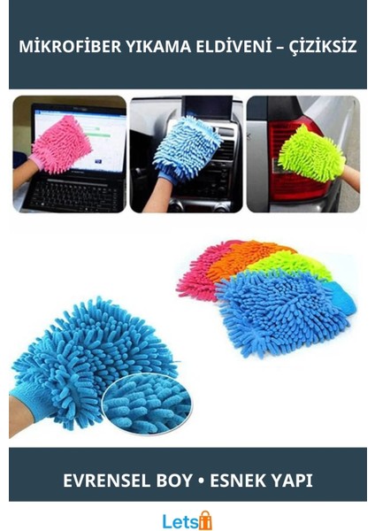 Yumuşak Mikrofiber Araç Yıkama Eldiveni