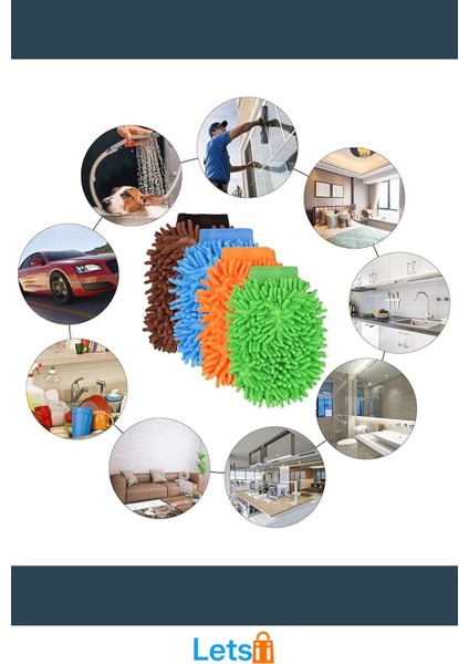 Yumuşak Mikrofiber Araç Yıkama Eldiveni modelleri