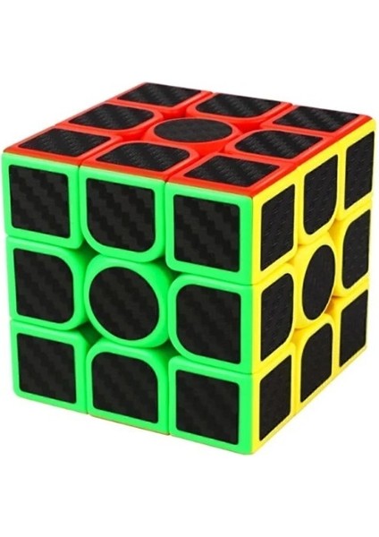 Zeka Küpü Renkli Kaliteli Carbon Fiber Rubik Sabır Küpü 3X3X3 Speed Küp - 1 Adet modelleri
