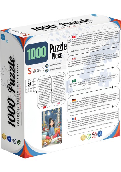1000 Parça Puzzle Pencere Kenarında Bir Masal modelleri