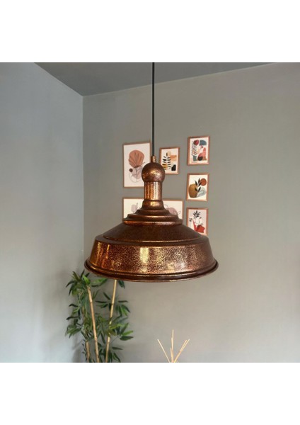 Patina Renk Asaletli Tekli Avize Patina Başlık Retro Sarkıt Lamba Restoran Salon Aydınlatma fiyatları