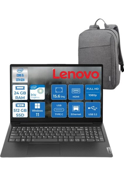 V15 G4 Iru 83A100A5TR I5-13420H 24 GB 512 GB SSD UHD Graphics 15.6 Fhd W11P Dizüstü Bilgisayar