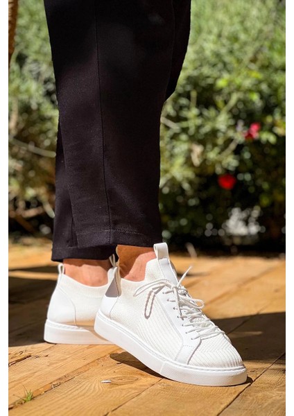 Mtxdpn KB-112 Kuback Beyaz Triko Bağcıklı Günlük Erkek Ayakkabı (Numara: 40) modelleri