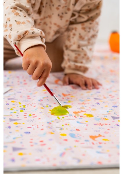 Unicorn Desenli Su Geçirmez Çok Amaçlı Aktivite ve Mama Örtüsü