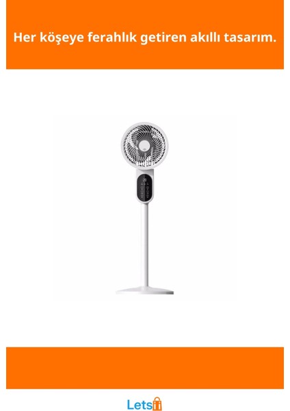 Dijital Ekranlı Uzaktan Kumandalı Ayaklı Vantilatör 95 cm fiyatları