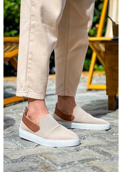 Mtxdpn KB-114 Kuback Bej Taba Triko Yüksek Taban Bağcıksız Günlük Erkek Ayakkabı (Numara: 40) fiyatları