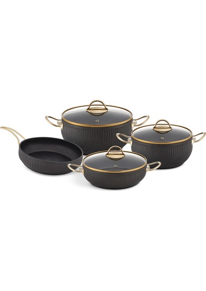 Penguen 7 Parça Granit Tencere Seti