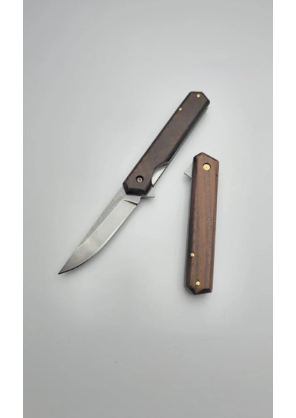 Ahşap Saplı 4034 Çelik Çakı Bıçak