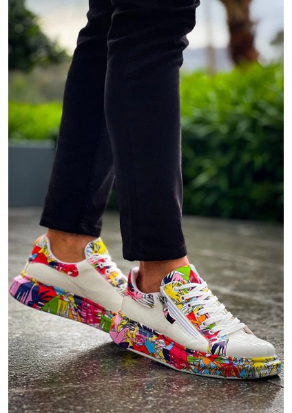 Mtxdpn Kb-02 Kuback Bağcıklı Crocodile Beyaz Kırmızı Günlük Erkek Ayakkabı (Numara: 40) modelleri