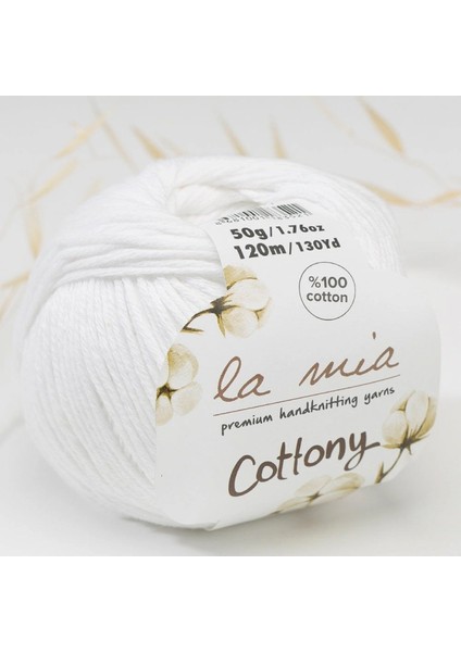 La Mia Cottony Beyaz Bebek El Örgü İpi - P1-L001 - 33576
