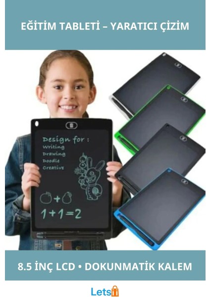 8.5 Inç Taşınabilir LCD Çizim Eğitim Tableti